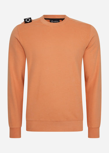 MA.Strum Truien Core crew sweat - coral gold