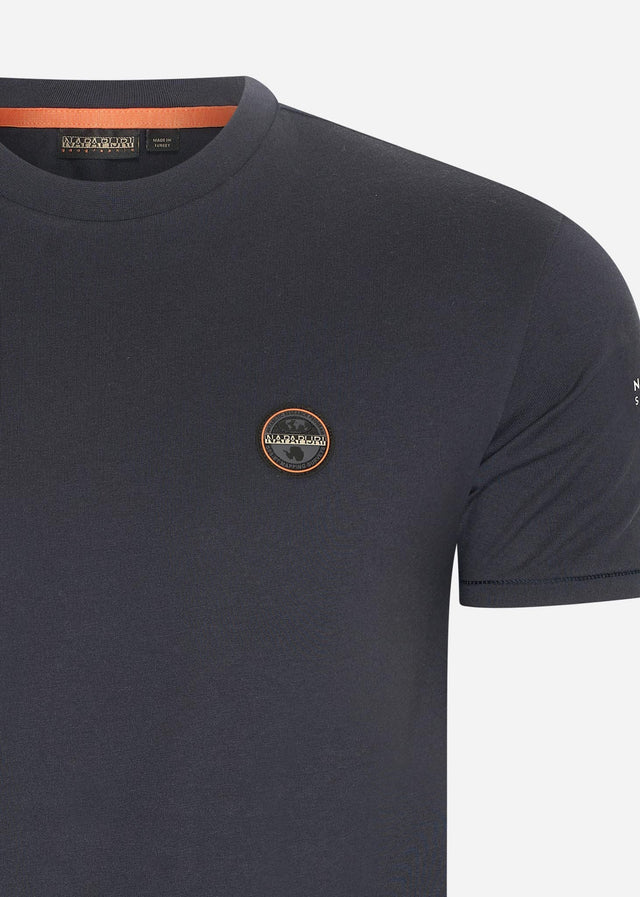 Napapijri T-shirts Badge t-shirt - blue marine