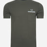 Fred Perry T-shirts Loopback jersey pocket t-shirt - field green