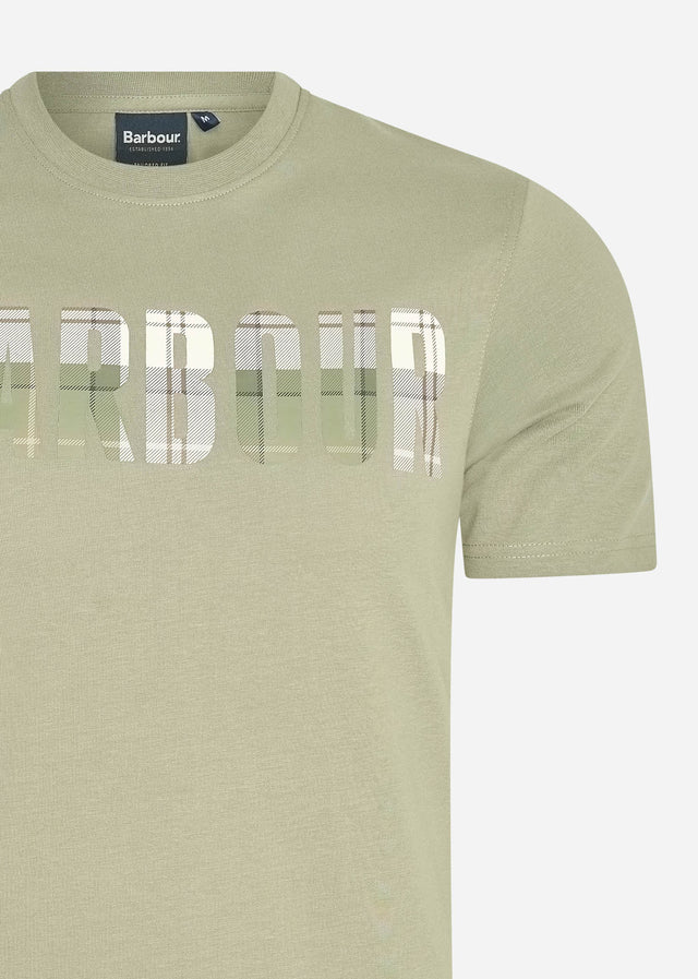 Barbour T-shirts Thurford tee - dusty green