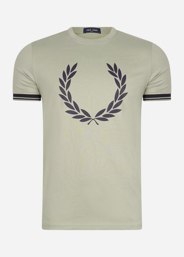Fred Perry T-shirts Printed Laurel wreath t-shirt - seagrass