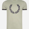 Fred Perry T-shirts Printed Laurel wreath t-shirt - seagrass