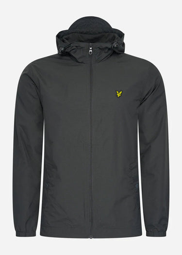 Lyle & Scott Jassen Zip through hooded jacket - gunmetal