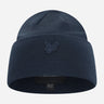 Lyle & Scott Mutsen Tonal eagle beanie - dark navy