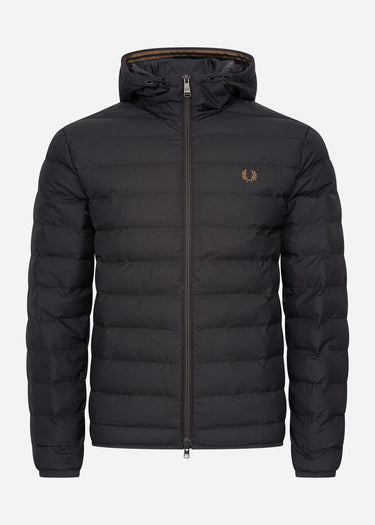 Fred Perry Jassen Hooded insulated jacket - black