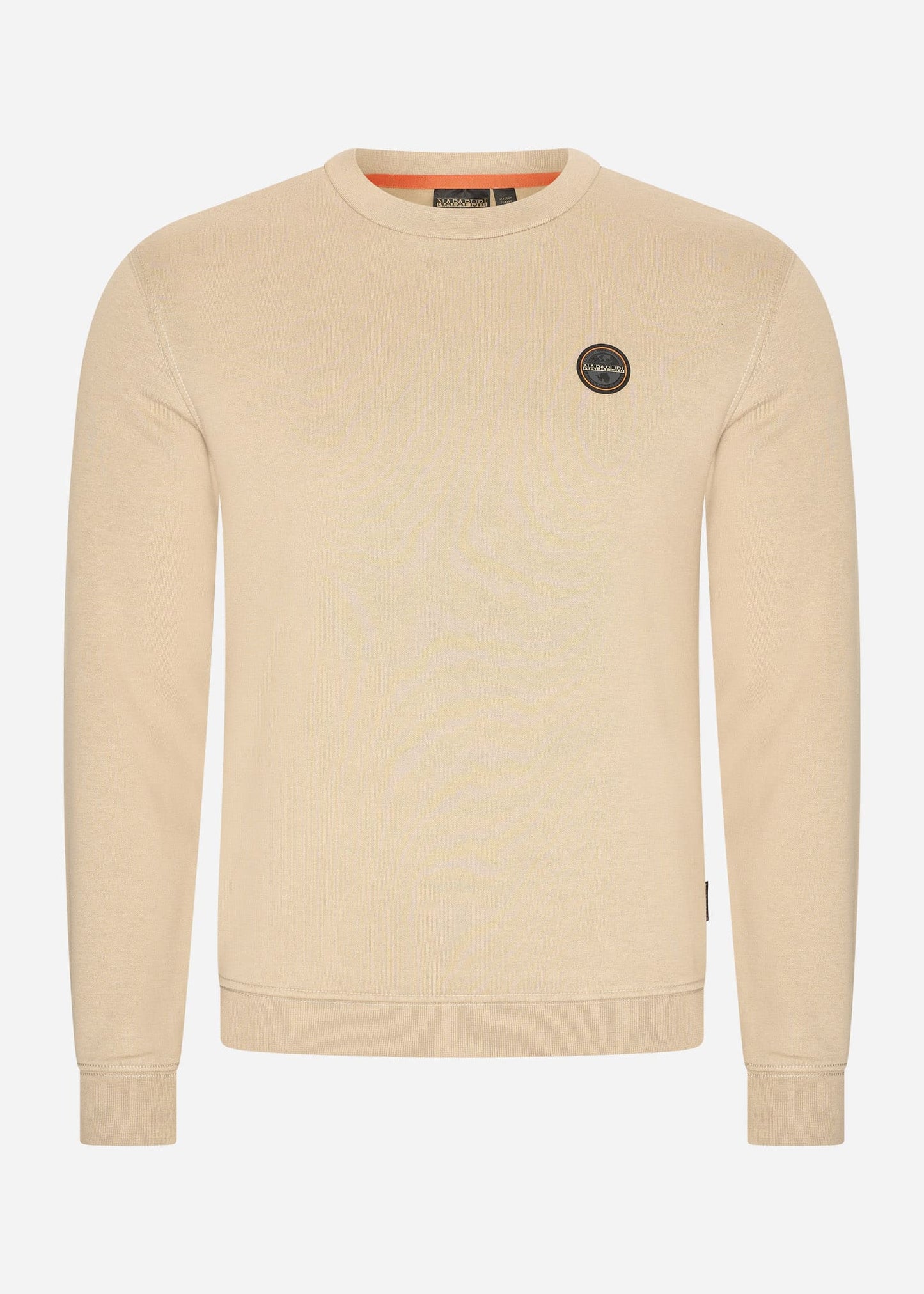 Napapijri Truien Badge crewneck sweater - beige rocky