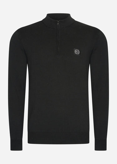 Marshall Artist Truien Siren knitted 1/4 zip - black