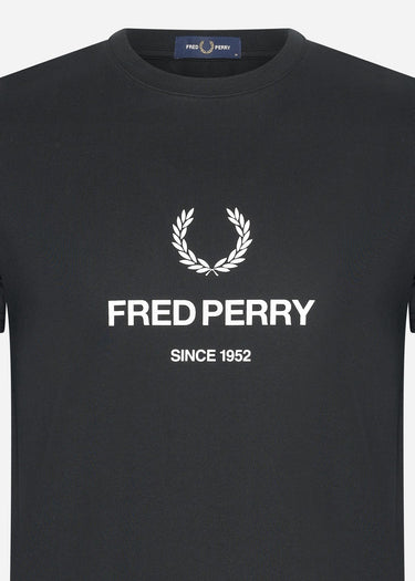 Fred Perry T-shirts Fred perry graphic t-shirt - black