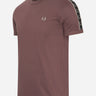 Fred Perry T-shirts Contrast tape ringer t-shirt - brick warm grey