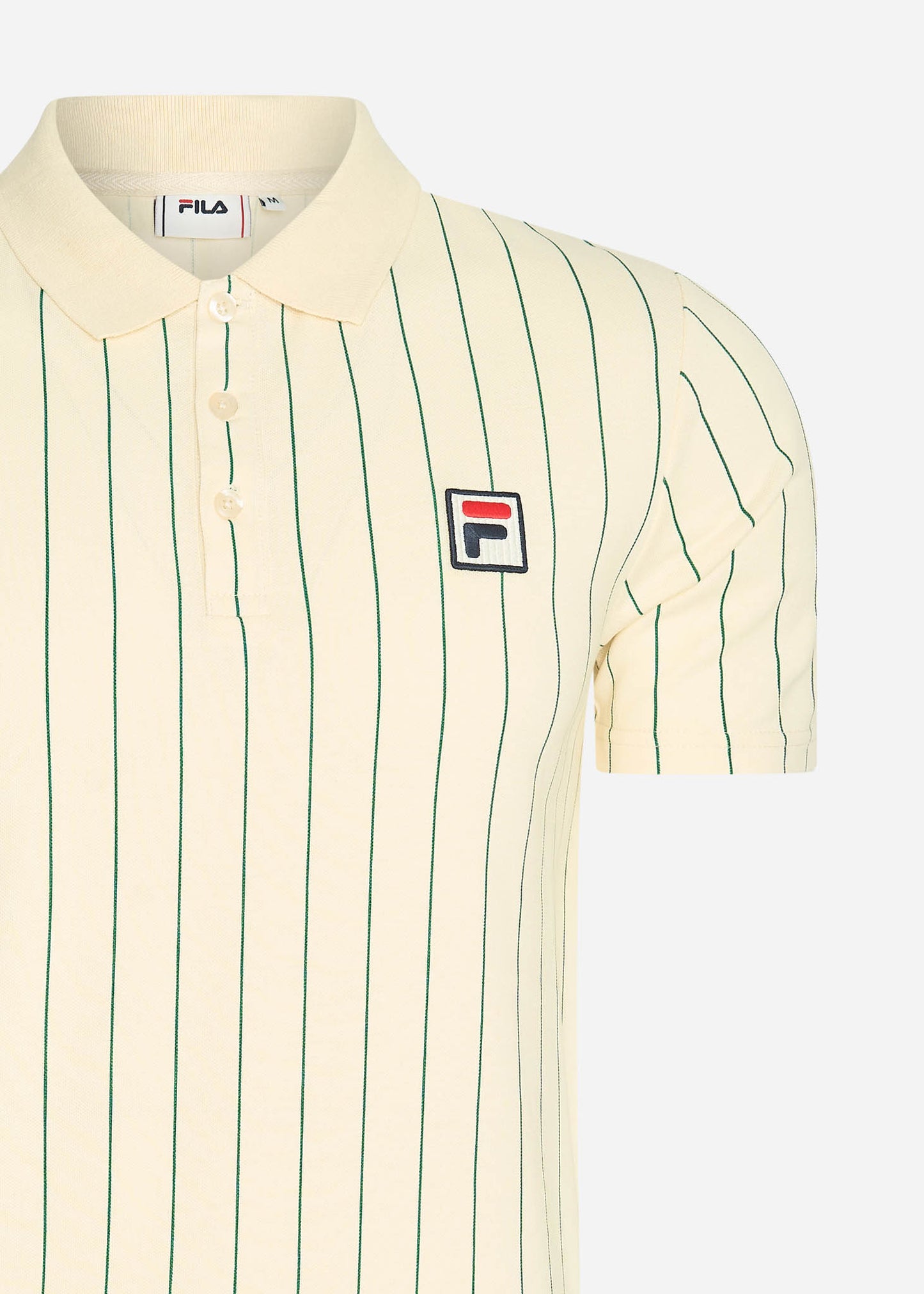 Fila Polo's Luckenwalde polo shirt - antique white aventurine striped
