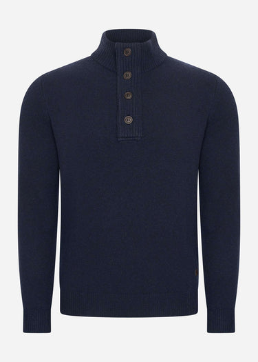 Barbour Truien Patch half zip - navy