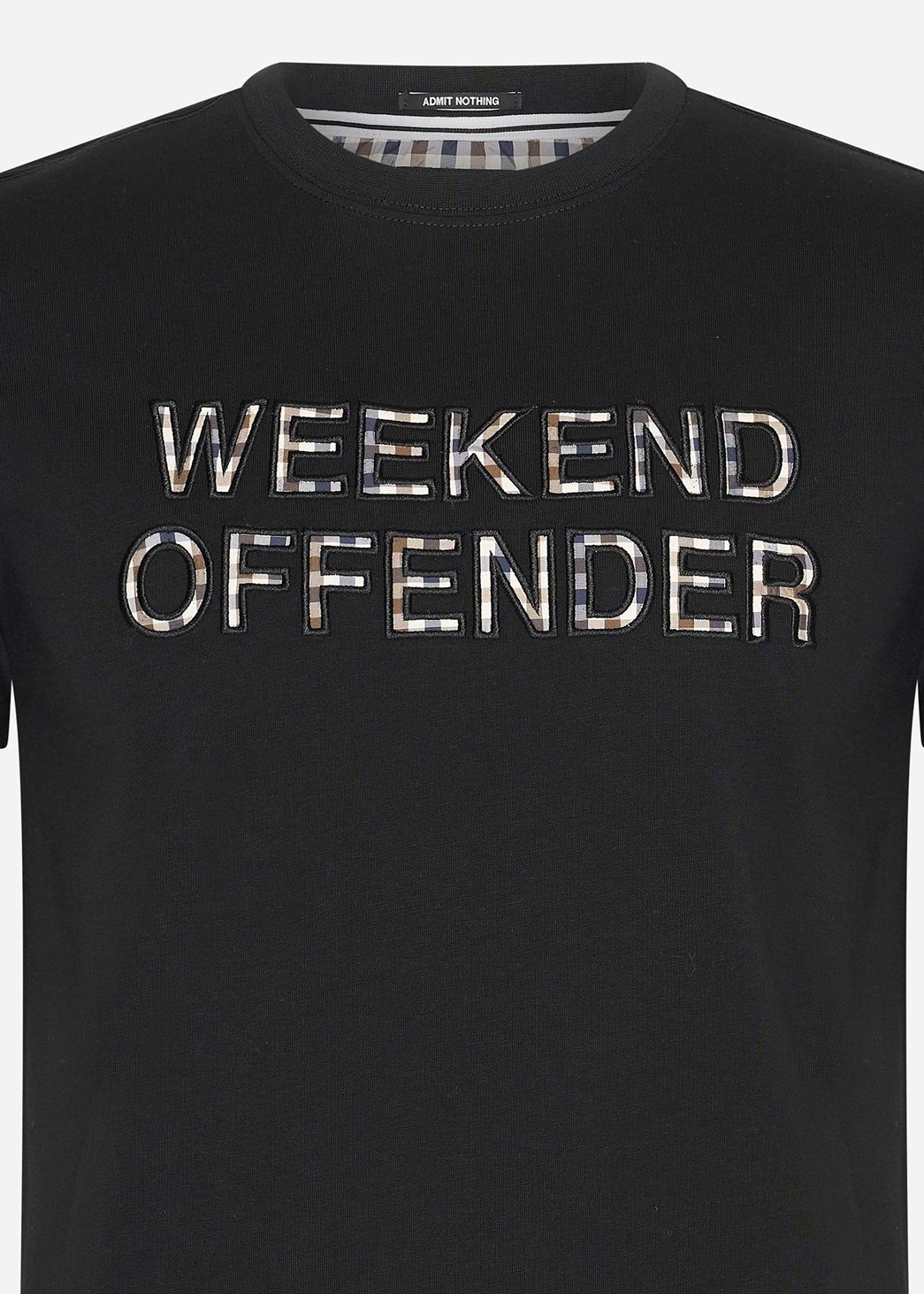 Weekend Offender T-shirts Tornaco - black mid house check