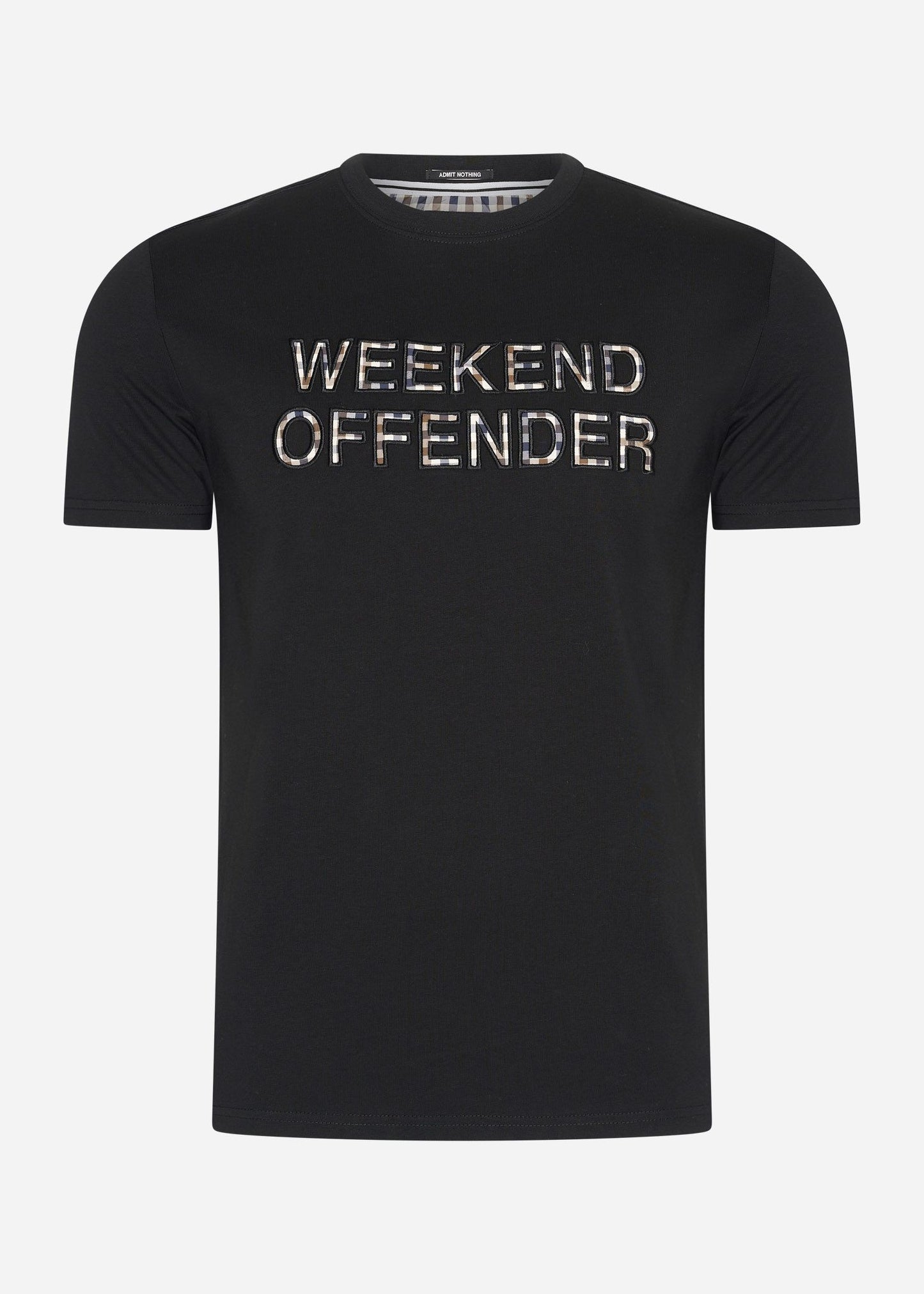 Weekend Offender T-shirts Tornaco - black mid house check