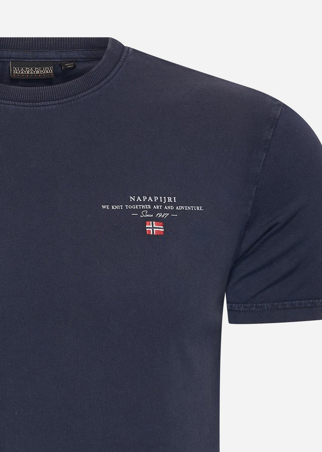 Napapijri T-shirts Ellbas t-shirt - blue marine