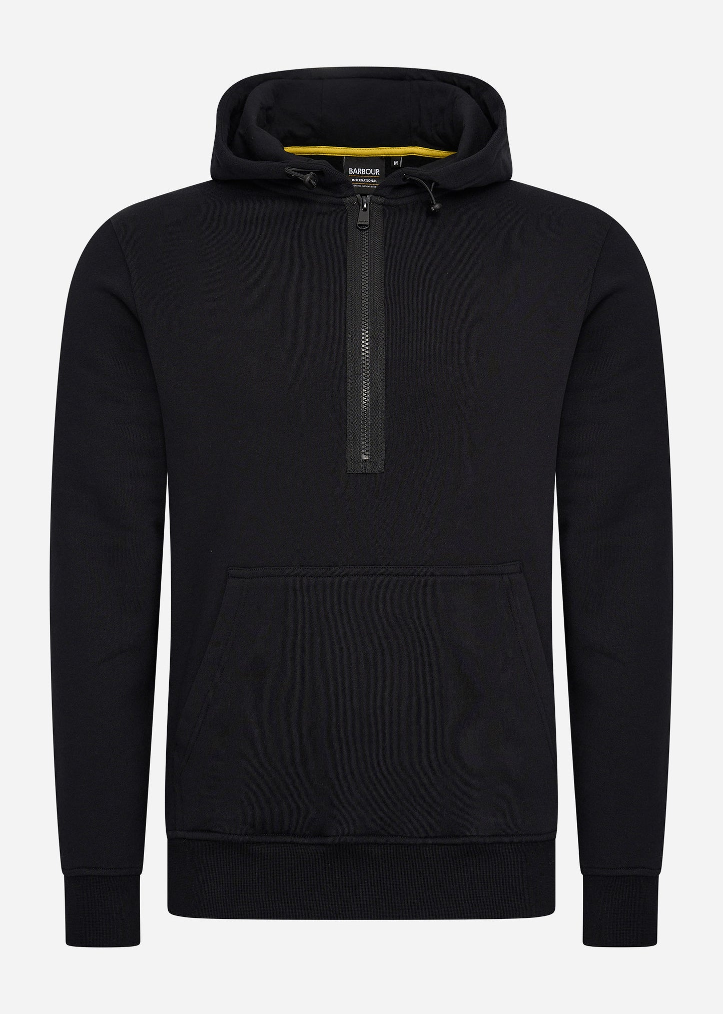Barbour International Hoodies Badge half zip hoodie - black