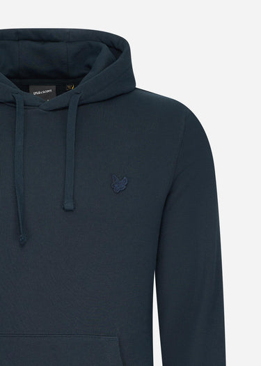 Lyle & Scott Hoodies Tonal eagle pullover hoodie - dark navy