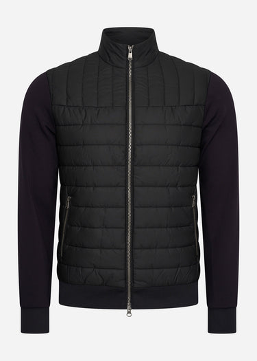 Barbour International Truien Counter quilted sweat - black
