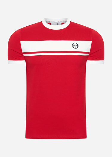 Sergio Tacchini T-shirts Master tee - red white