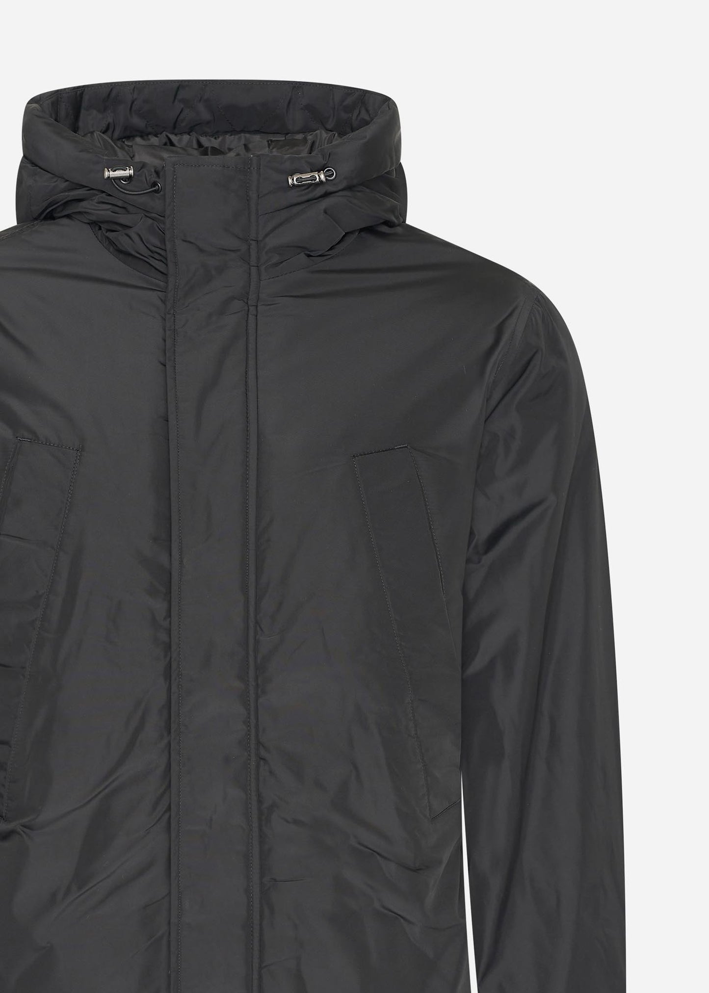 Lyle & Scott Jassen Lyle and Scott Longline parka - jet black