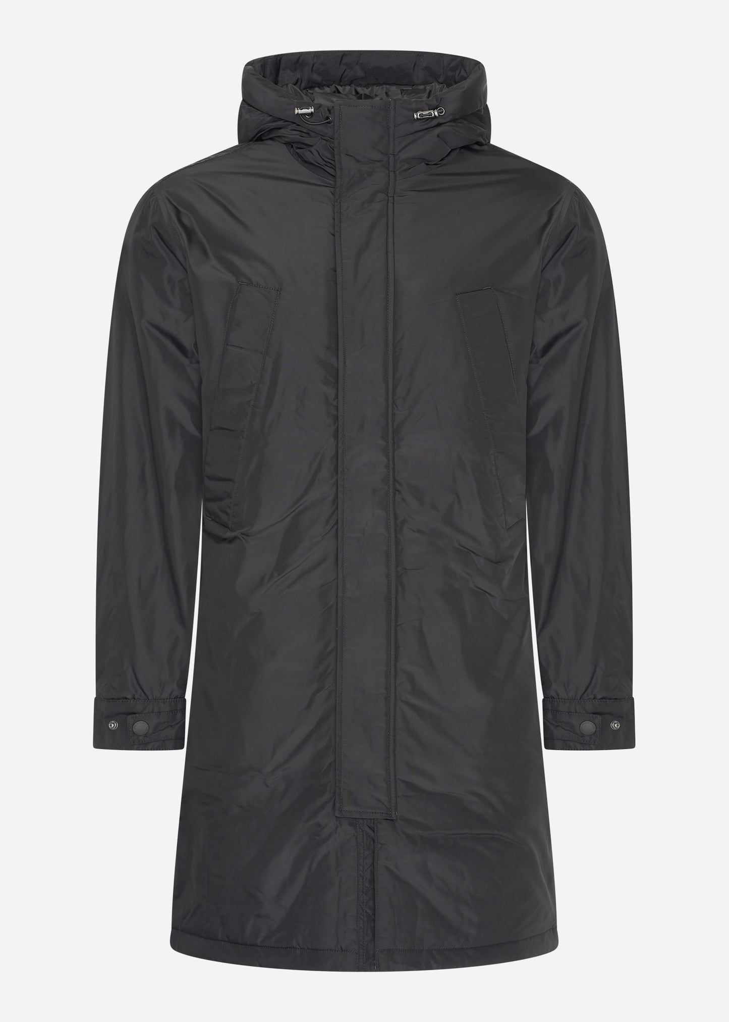 Lyle & Scott Jassen Lyle and Scott Longline parka - jet black