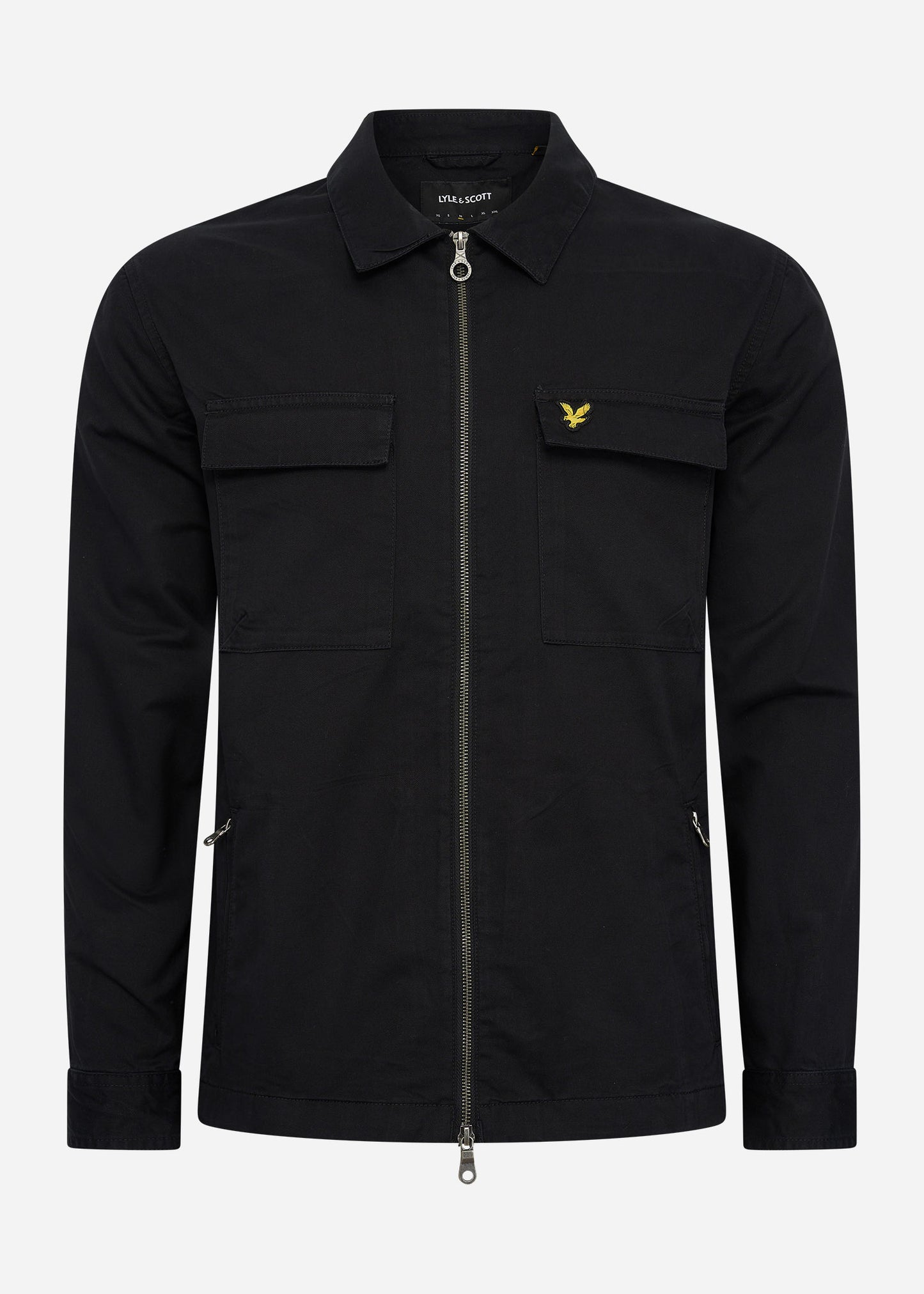 Lyle & Scott Overshirts Cotton twill overshirt - jet black