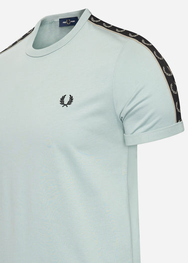 Fred Perry T-shirts Contrast tape ringer t-shirt - slvblu warmgrey
