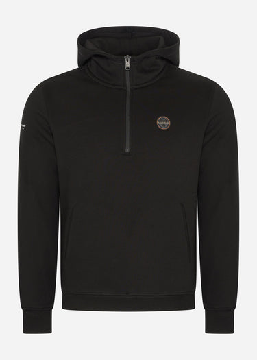 Napapijri Hoodies Badge halfzip hoodie - black
