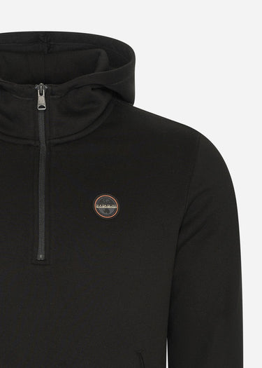 Napapijri Hoodies  Badge halfzip hoodie  - black
