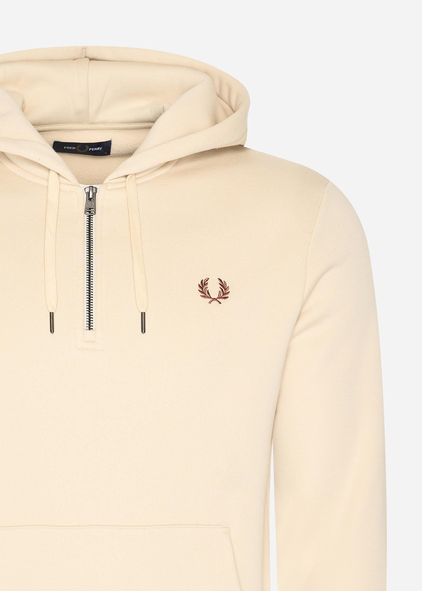 Fred Perry Truien Hooded fleece back sweatshirt - oatmeal