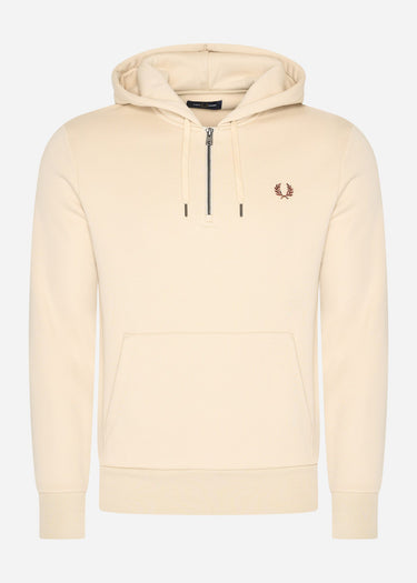 Fred Perry Truien Hooded fleece back sweatshirt - oatmeal