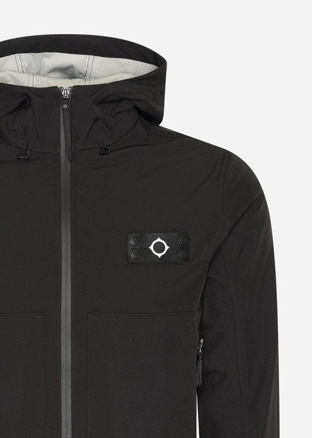 MA.Strum Jassen Infantry softshell hooded jacket - black