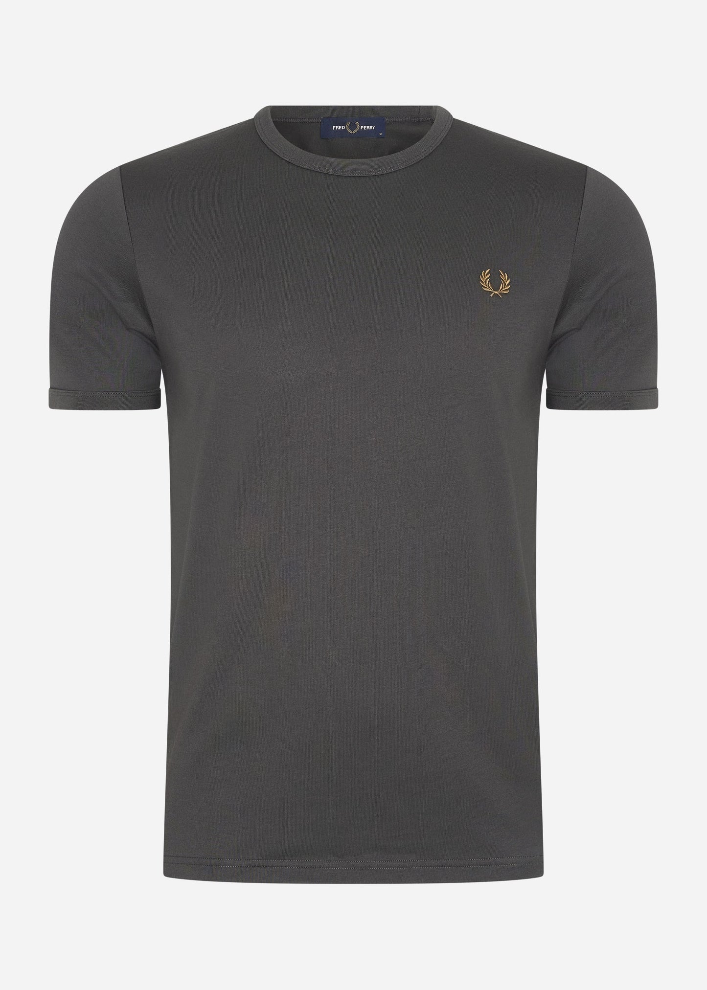 Fred Perry T-shirts Ringer t-shirt - anchgrey dark caramel