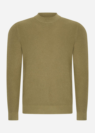 Barbour International Truien  Crawley crew neck jumper - bleached olive