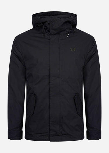 Fred Perry Jassen Short padded parka - black