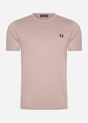 Fred Perry T-shirts Ringer t-shirt - dark pink black