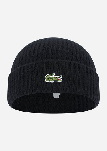 Lacoste Mutsen Beanie - black
