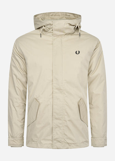 Fred Perry Jassen Short padded parka - light oyster