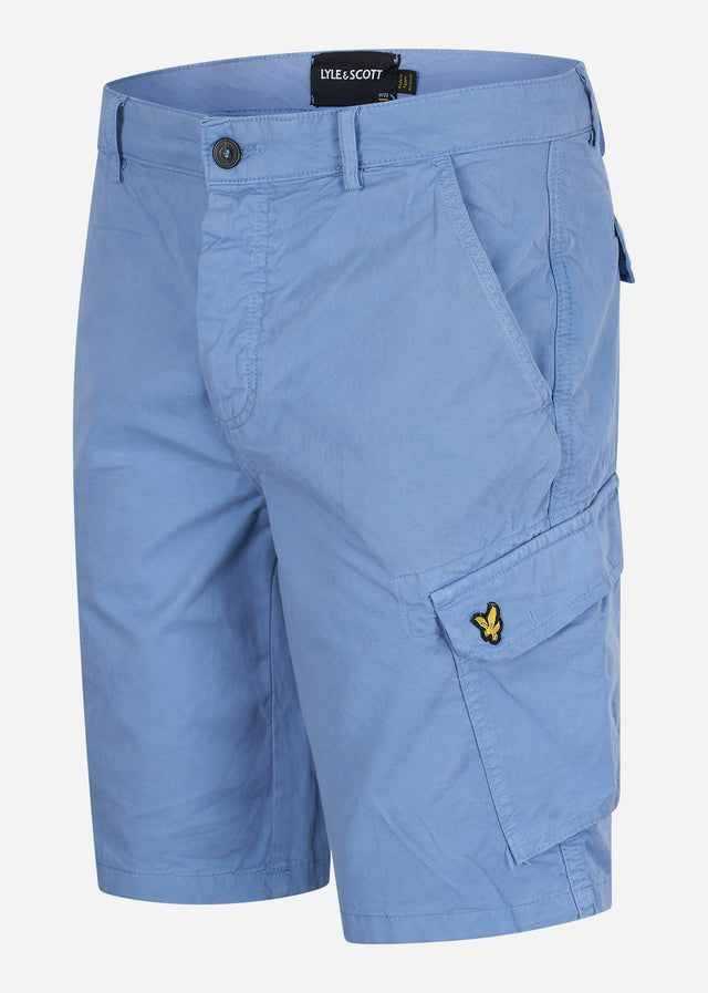 Lyle & Scott Korte Broeken Wembley cargo short - skipton blue