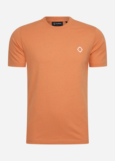 MA.Strum T-shirts SS icon tee - coral gold