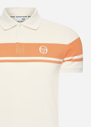 Sergio Tacchini Polo's Young line polo - white orange
