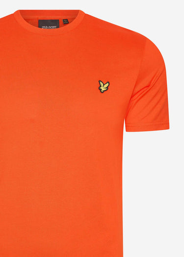 Lyle & Scott T-shirts Plain t-shirt - tangerine tango