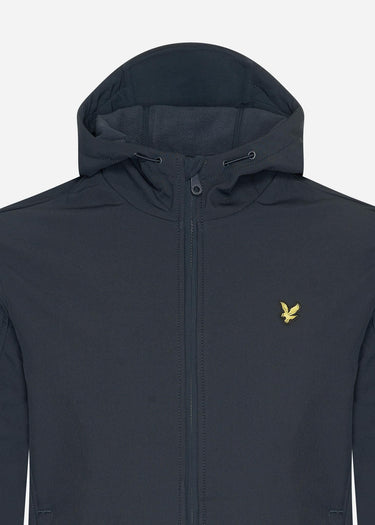Lyle & Scott Jassen Fleece back softshell jacket - dark navy