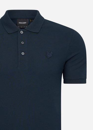 Lyle & Scott Polo's Tonal eagle polo shirt - dark navy