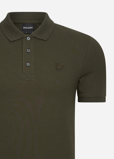 Lyle & Scott Polo's Tonal eagle polo shirt - olive