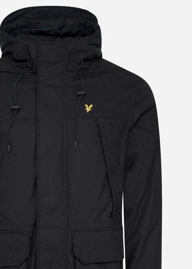 Lyle & Scott Jassen Microfleece parka 2.0 - jet black