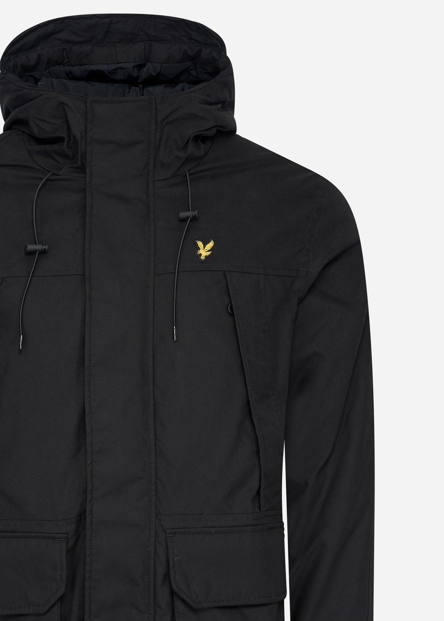 Lyle & Scott Jassen Microfleece parka 2.0 - jet black
