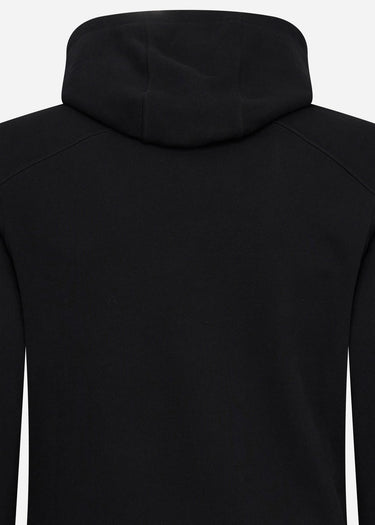 MA.Strum Hoodies Chest print overhead hoody - jet black