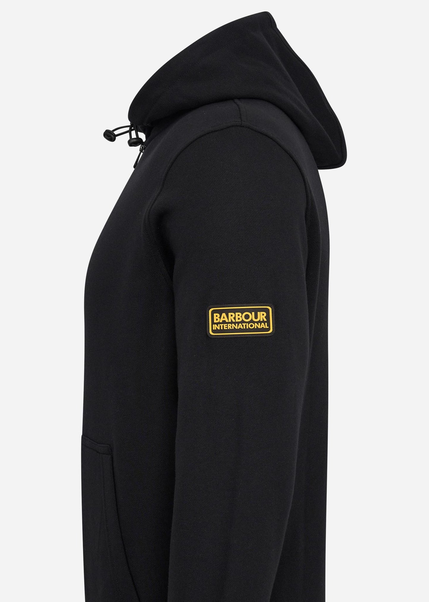 Barbour International Hoodies Badge half zip hoodie - black