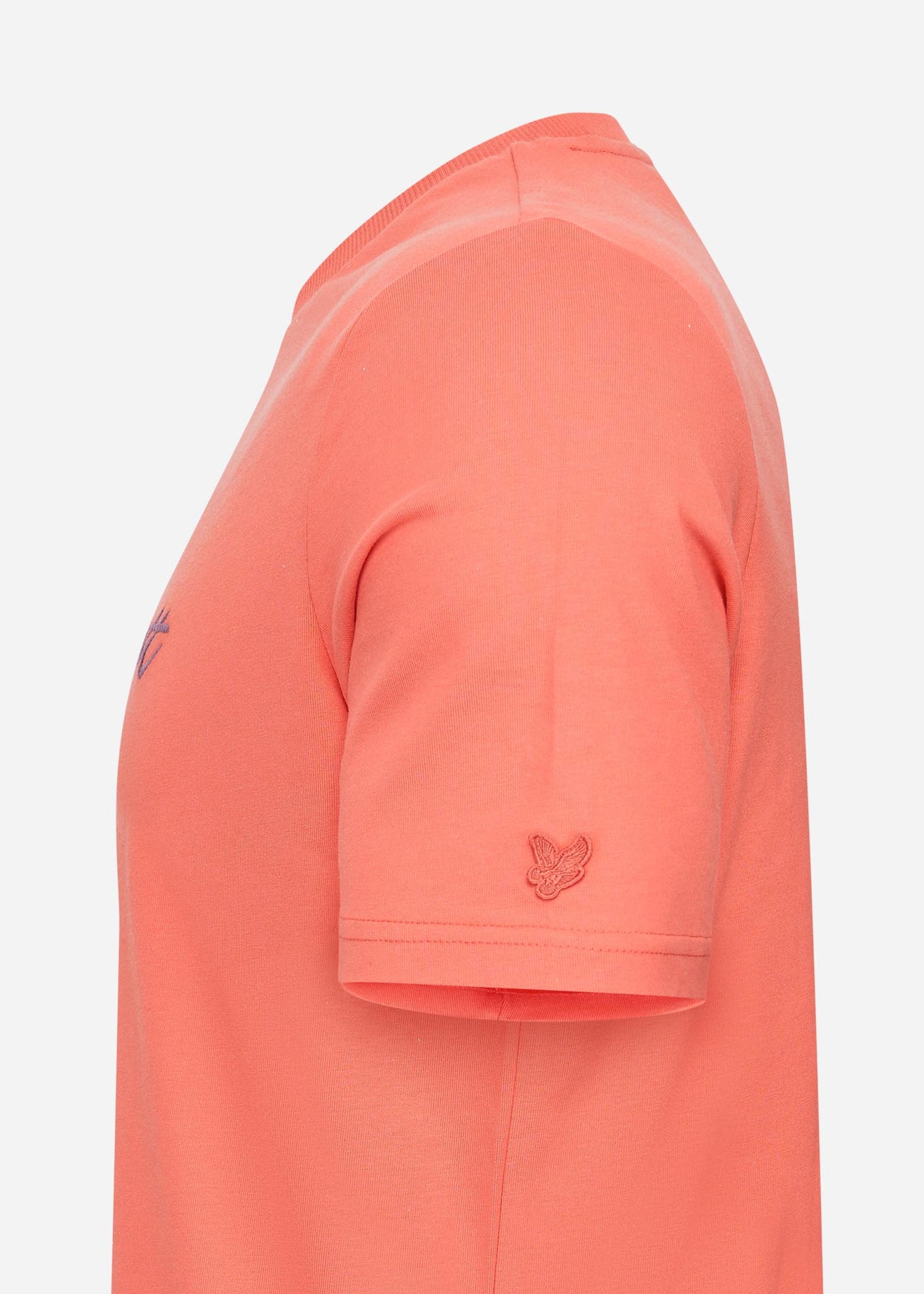 Lyle & Scott T-shirts Script embroidery t-shirt - sorrel orange marsh thistle