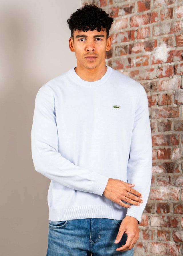 Lacoste Truien Regular fit crew neck sweater - phoenix blue